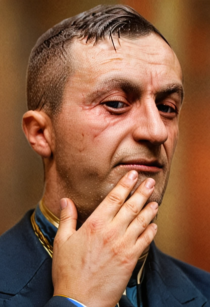 Sergei Taboritsky, church, Prays, eyes closed, close-up, full body, detailed background