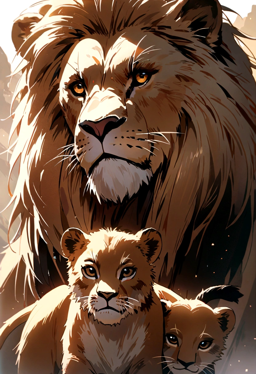 The Lion King and the Cubs