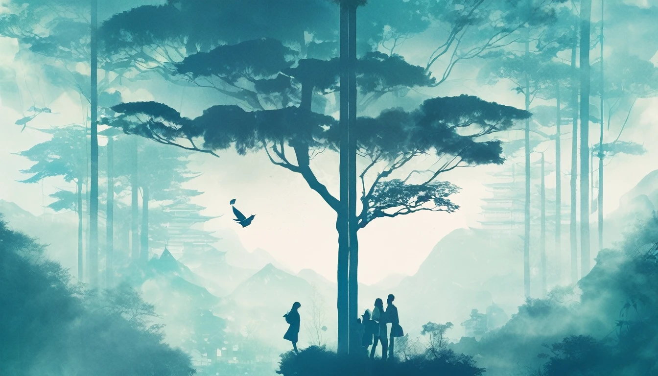 The merging effect of double exposure is beautiful, perfect for creating posters. Thanks to Erika Huang for sharing the prompt.
#bing