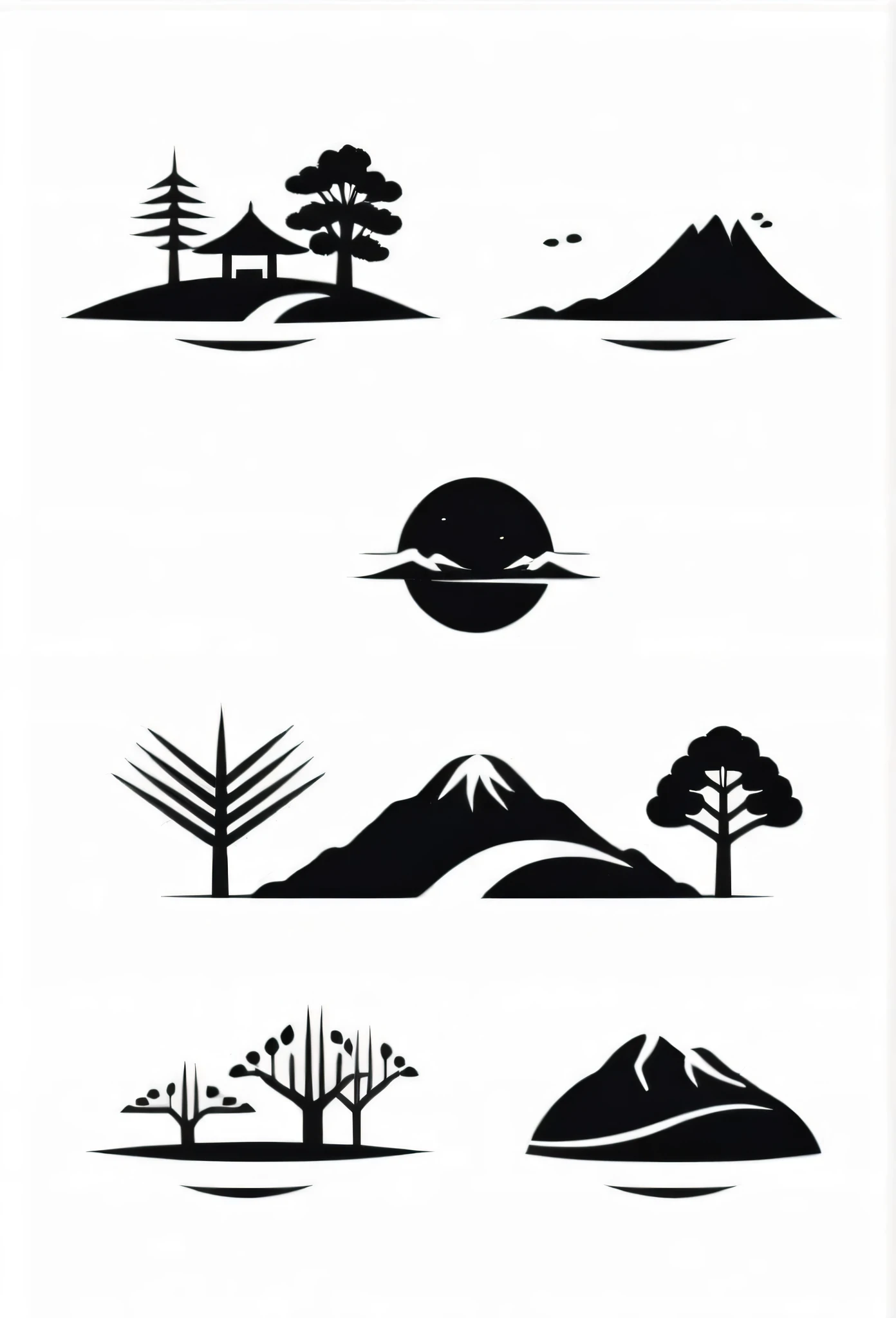 Logos of fashionable Japanese farms and landscaping companies
Pretty cool
chic and modern design
monotone
The background is white