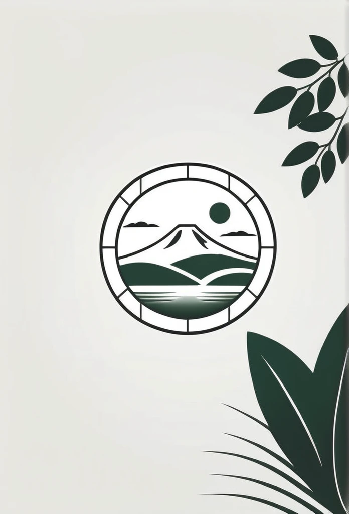 Logos of fashionable Japanese farms and landscaping companies
Pretty cool
chic and modern design
monotone
with rich greenery

The background is white