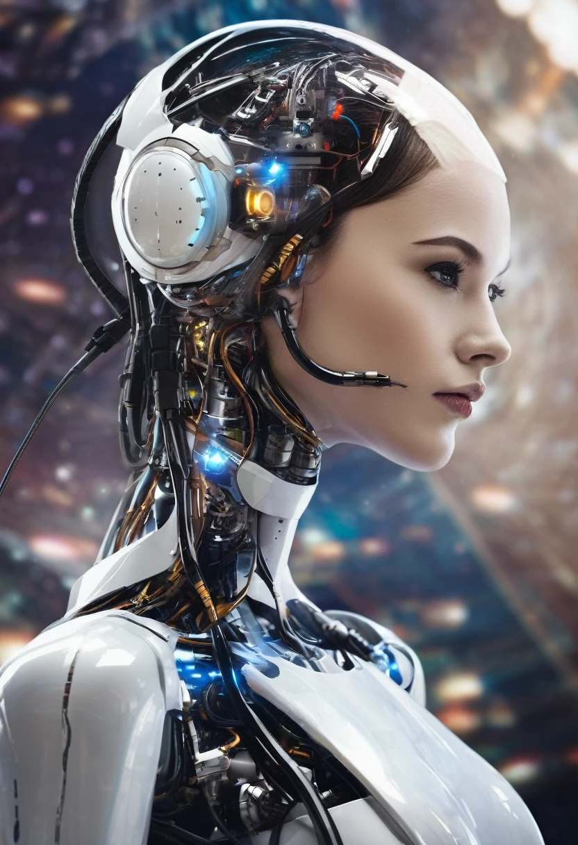Robotic woman from galaxy