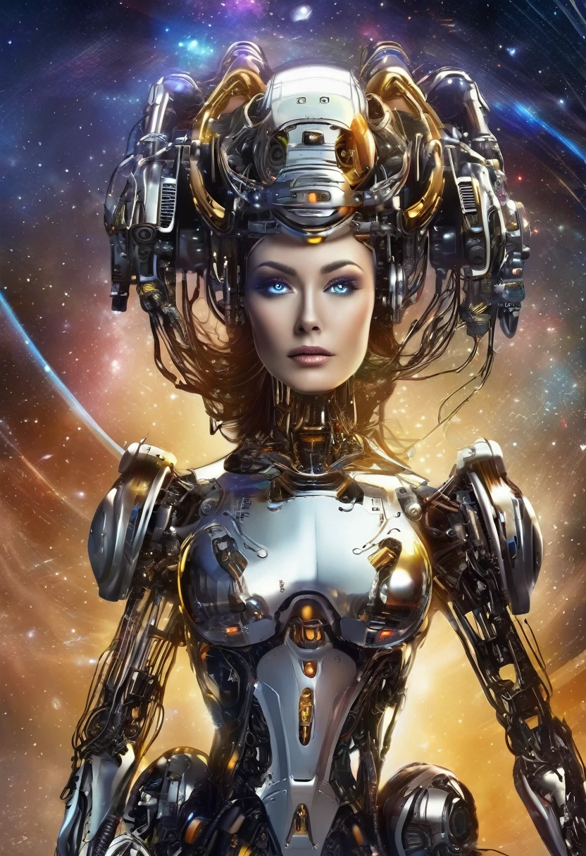 Robotic woman from galaxy