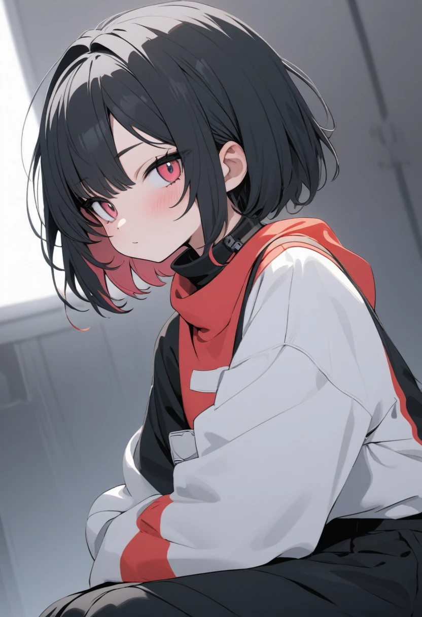 young girl wearing stylish outfit , lofi color clothes , masterpiece ,