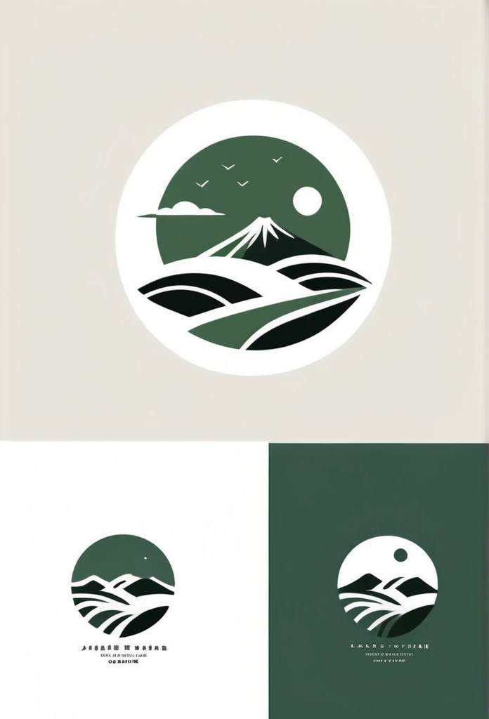 Logos of fashionable Japanese farms and landscaping companies
Pretty cool
chic and modern design
monotone
with rich greenery
The background is white