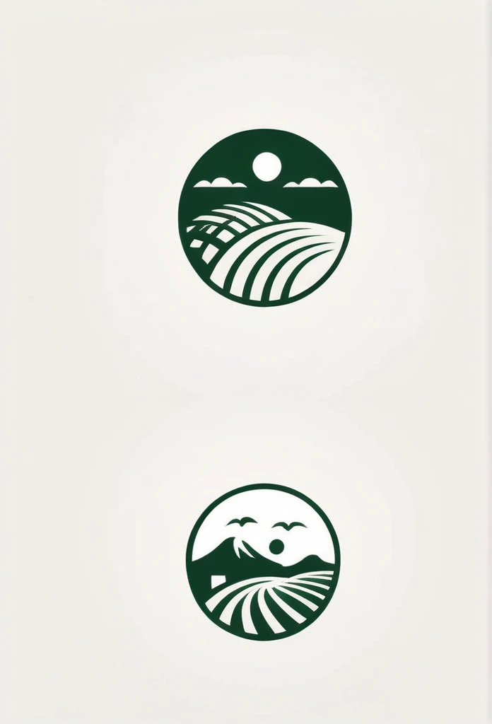 Logos of fashionable Japanese farms and landscaping companies
Pretty cool
chic and modern design
monotone
with rich greenery
The background is white