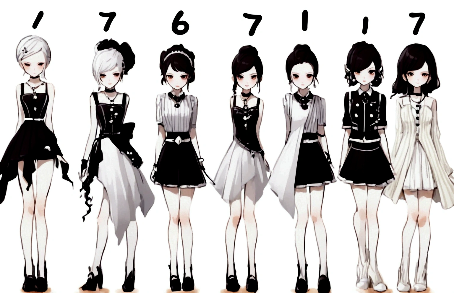 [ 6 Members ] Dark OutFit , At the Stage 