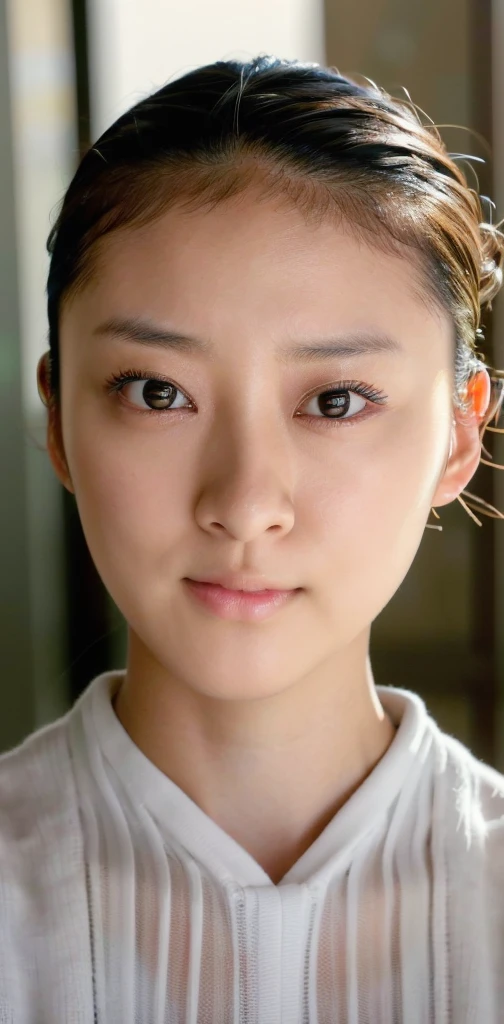 (4k, raw photo,  best quality, highres:1.1), (realistic, photo-realistic:1.2),  Emi Takei,
1girl, solo,   eye focus, blurry, (detailed eyes:1.3), (fine complexion:1.3), parted lips,    long eyelashes,  ( facing viewer, looking at viewer:1.5), F/1.2,