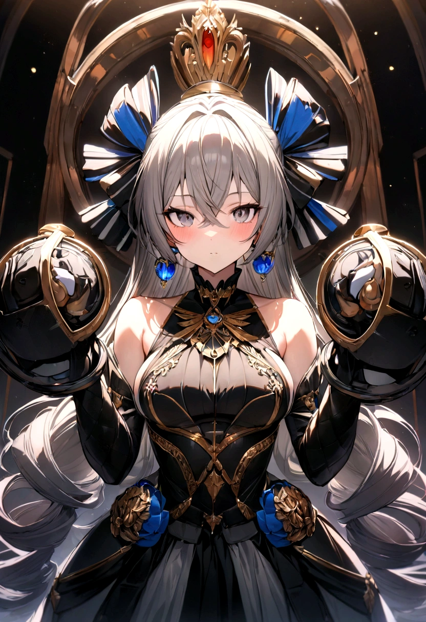 Human female,Bronya,最high quality, 最high quality, masterpiece, detailed outfit, Super detailed, ultra detailed, Highly detailed, Cinema Lighting, Perfect Anatomy, CG:1.9, ultra detailed:1.9, ultra-detailed:1.9, High resolutionolution:1.9, High resolution:1.9, Absurd:1.9, masterpiece:2, high quality:2, 最high quality:2,Beautifully detailed face,Beautiful attention to detail,Perfect hands、Perfect Fingers,View your viewers,Perfect lighting