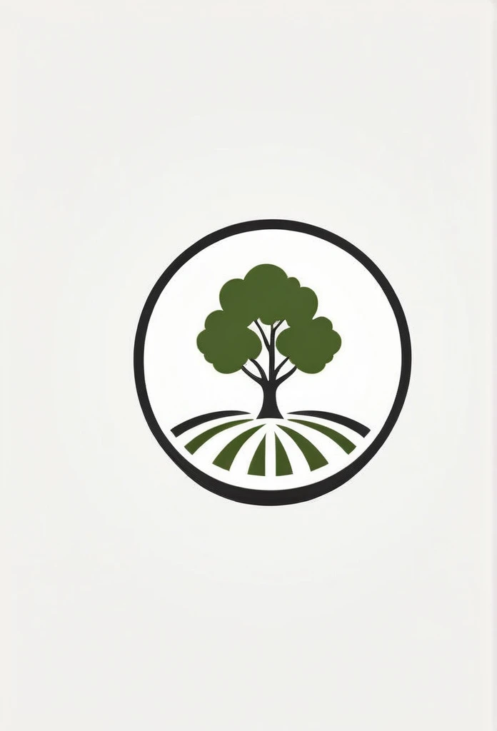 Fashionable farm, landscaping company logo
Pretty cool
chic and modern design
monotone
with natural greenery

The background is white