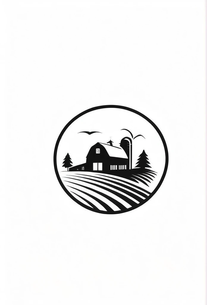 Fashionable farm, landscaping company logo
Pretty cool
chic and modern design
monotone
with natural greenery
The background is white
