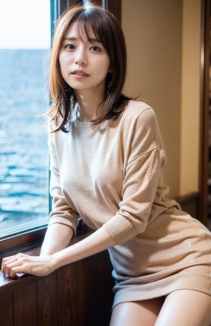 The sky turns red、Wet white t-shirt and jeans、、Light brown hair、Elegant hairstyle、Blue Eyed Woman、A woman with a cute upward gaze、When the sky gets dark、The sky turns red as the sun sets、Tight clothing that shows your body lines、、Elegant summer knitwear、Elegant summer sweater、Leather Belt、Short skirt、Dress elegantly着こなす、Luxury Bagedium Shorthair:1.4))、The sun shines on her、Light brown hair、Light brown hair、The sky was dyed red、There are clouds、private's cute、彼女のAmple breastsは服の上からでも明らかです.、輝く太陽はとてもbeautiful、Dusk is approaching、Lens flare、You can see the sunset、((Sunlight reflecting off the ocean、Ocean View、The sun shines on the ocean、'beautiful.、Small earrings、private'evening、Birds are also flying、、Brown Hair Color、Tying up hair、The woman is on the right:1.4))、Luxury Leather Belts、Shiny clothes、Light beige hair color、Background Blur、Braid only the front hair、Light brown hair、{{Cowgirl Shot}}、((Close-up shot from the waist up、Ample breasts:1.4))、にっこりsmile、Silk clothing、服からでも分かるAmple breasts、Braid only the front hair、Cowboy Shot、Gorgeous white collared silk shirt and brown skirt、Dress elegantly、Luxury Bags、素敵なsmile、((Ample breasts))、Full body photo、ring、Short skirt、Tuck your hair behind one ear、Silver Necklace、smile、 Elegant ponytail、Caustics、Highly detailed photos、Very beautiful and ideal short hair、Super no makeup、(8K、RAW Photos、Highest quality、masterpiece:1.2)、(Realistic、Realistic)、1 Girl、((Medium Short Hair、Looking into the camera:1.4))、Hair blowing in the wind