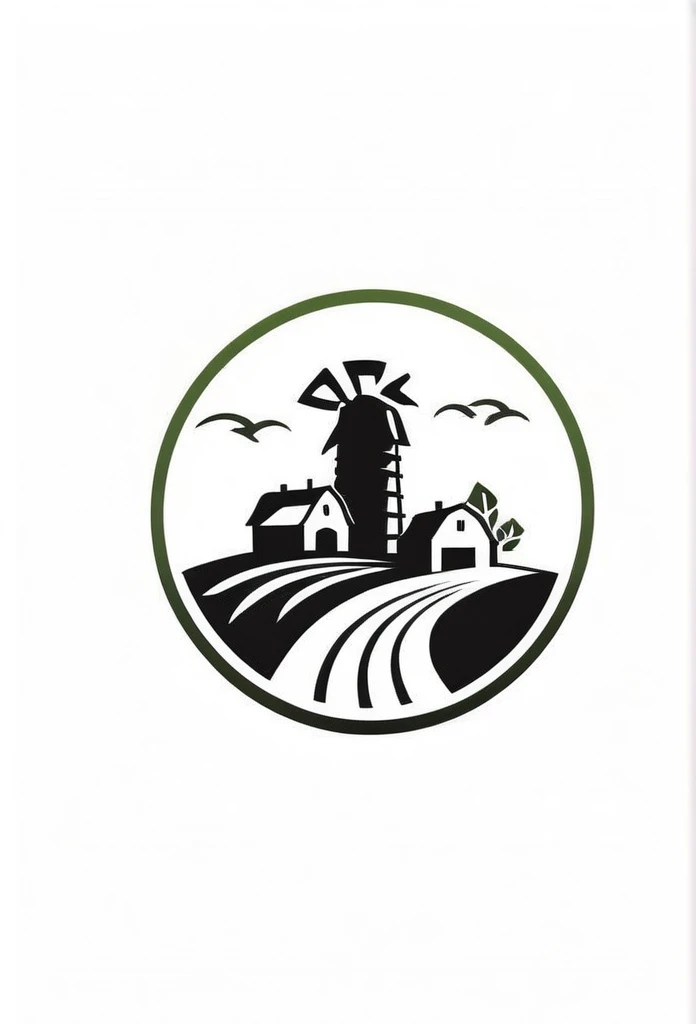 Fashionable farm, landscaping company logo
Pretty cool
chic and modern design
monotone
with natural greenery
The background is white