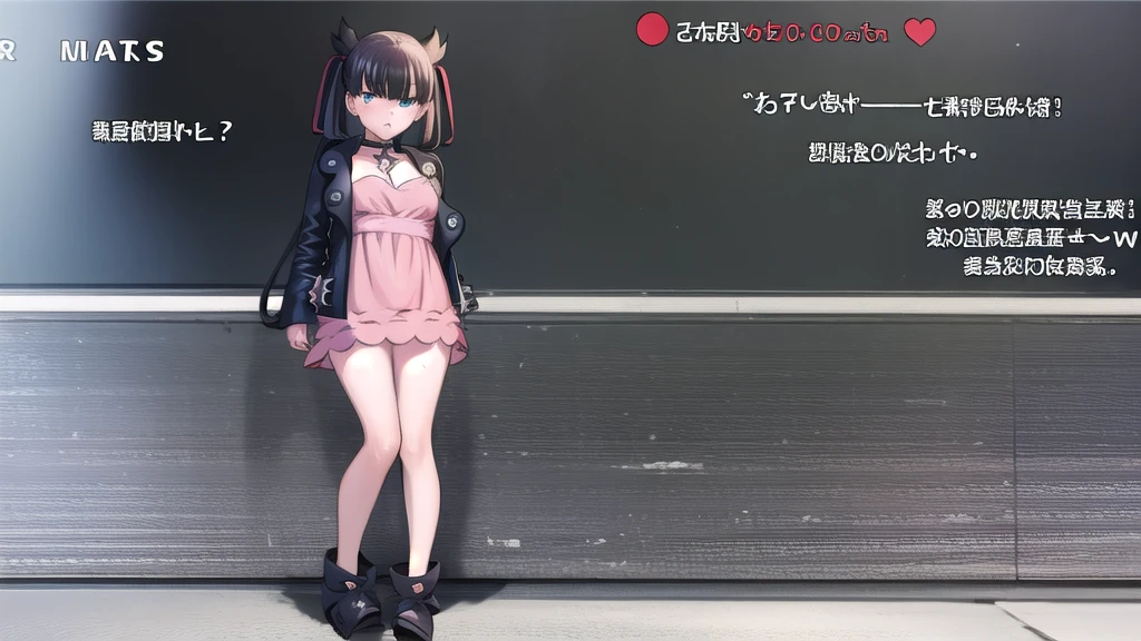 pokemonmarnie, pokemonmarnie, aqua eyes, asymmetrical bangs, asymmetrical hair, black hair, hair ribbon, long hair, red ribbon, ribbon, twintails, (small breasts:1.2),
BREAK backpack, bag, black choker, black jacket, choker, dress, earrings, jacket, jewelry, long sleeves, open clothes, pink bag, pink dress,
BREAK looking at viewer, cowboy shot
BREAK outdoors, city, sky,
BREAK (masterpiece:1.2), best quality, high resolution, unity 8k wallpaper, (illustration:0.8), (beautiful detailed eyes,full body:1.6), extremely detailed face, perfect lighting, extremely detailed CG, (perfect hands, perfect anatomy),