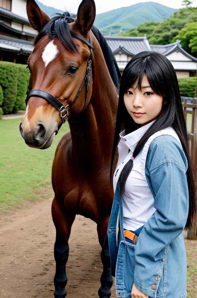Japanese girl is fucking a horse