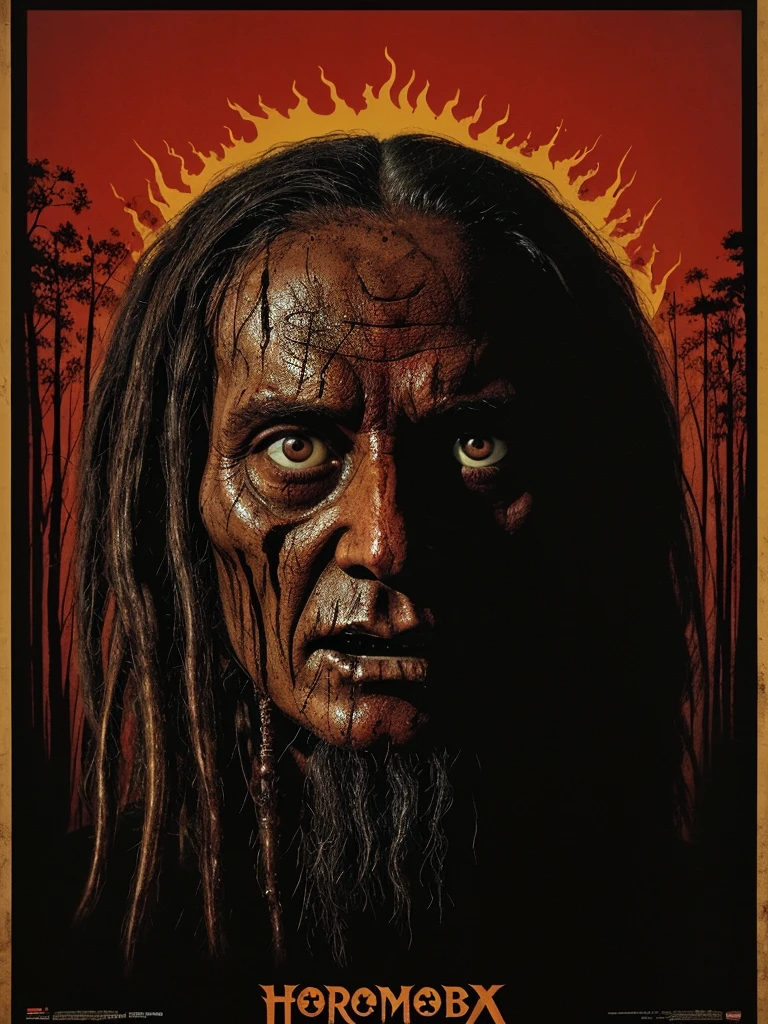 movie poster for horror disturbing mockumentary found footage,(cannibal holocaust),official poster, official poster artwork, disturbing mockumentary found footage horror, horror poster, poster artwork, full poster, character poster, poster, poster cover art, horror movie, promotional poster art, Italian horror films, a crew of anthropologists searching the Amazon forest, film posters, scary and tense documentation, breaking taboos and forbidden things, meeting inland tribes, cannibal rituals, ritual sacrifices, terror of angry residents, massacres, film posters, Italian horror film poster, 1980 film