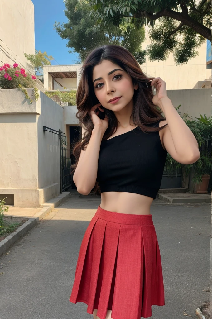 Kanika Kapoor in skirt