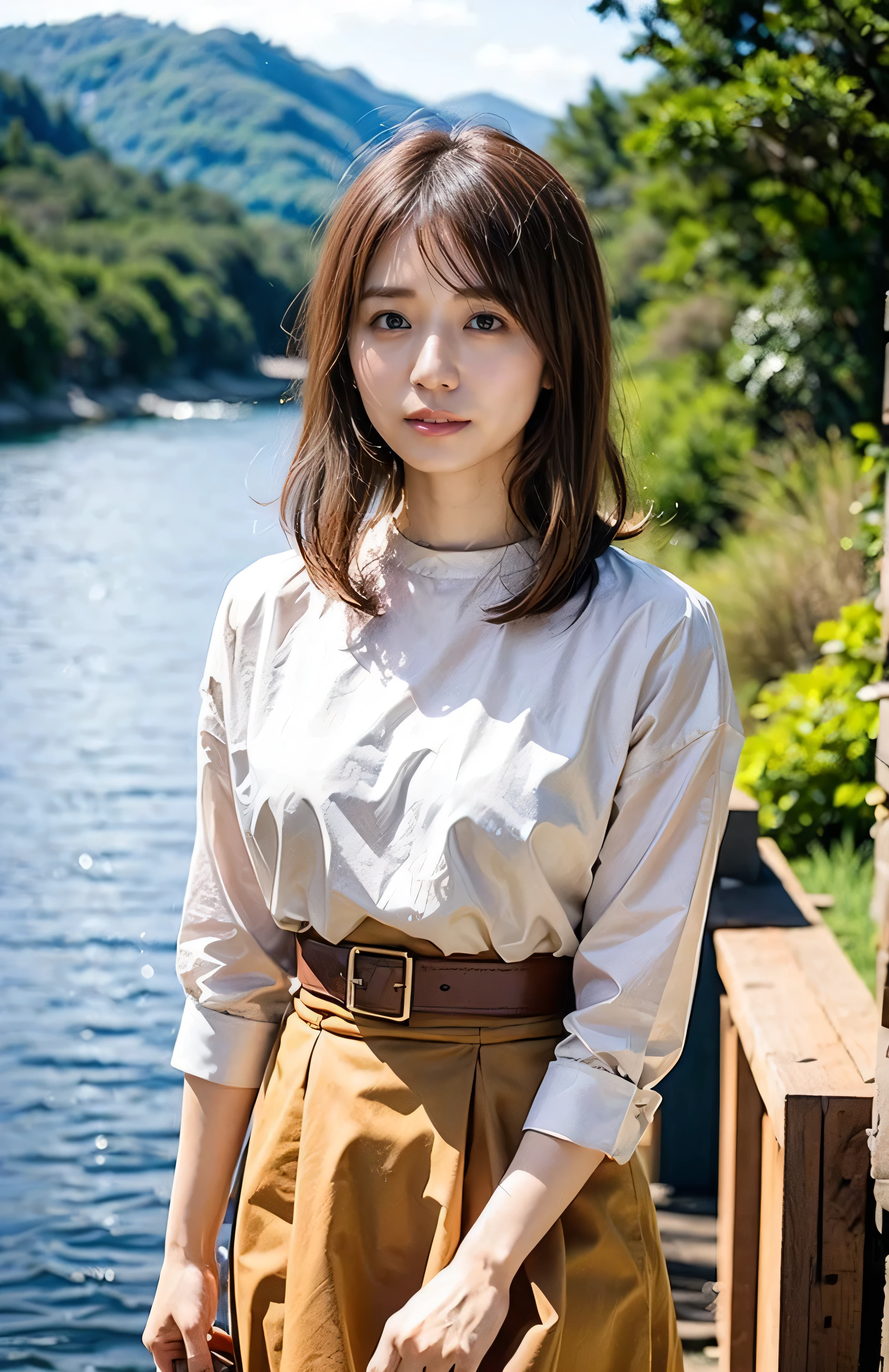 The sky turns red、Wet white t-shirt and jeans、、Light brown hair、Elegant hairstyle、Blue Eyed Woman、A woman with a cute upward gaze、When the sky gets dark、The sky turns red as the sun sets、Tight clothing that shows your body lines、、Elegant summer knitwear、Elegant summer sweater、Leather Belt、Short skirt、Dress elegantly着こなす、Luxury Bagedium Shorthair:1.4))、The sun shines on her、Light brown hair、Light brown hair、The sky was dyed red、There are clouds、private's cute、Her ample breasts are obvious even through her clothes..、The shining sun is so beautiful、Dusk is approaching、Lens flare、You can see the sunset、((Sunlight reflecting off the ocean、Ocean View、The sun shines on the ocean、'beautiful.、Small earrings、private'evening、Birds are also flying、、Brown Hair Color、Tying up hair、The woman is on the right:1.4))、Luxury Leather Belts、Shiny clothes、Light beige hair color、Background Blur、Braid only the front hair、Light brown hair、{{Cowgirl Shot}}、((Close-up shot from the waist up、Ample breasts:1.4))、Smile、Silk clothing、Ample breasts that can be seen even through clothes、Braid only the front hair、Cowboy Shot、Gorgeous white collared silk shirt and brown skirt、Dress elegantly、Luxury Bags、A lovely smile、((Ample breasts))、Full body photo、ring、Short skirt、Tuck your hair behind one ear、Silver Necklace、smile、 Elegant ponytail、Caustics、Highly detailed photos、Very beautiful and ideal short hair、Super no makeup、(8K、RAW Photos、Highest quality、masterpiece:1.2)、(Realistic、Realistic)、1 Girl、((Medium Short Hair、Looking into the camera:1.4))、Hair blowing in the wind