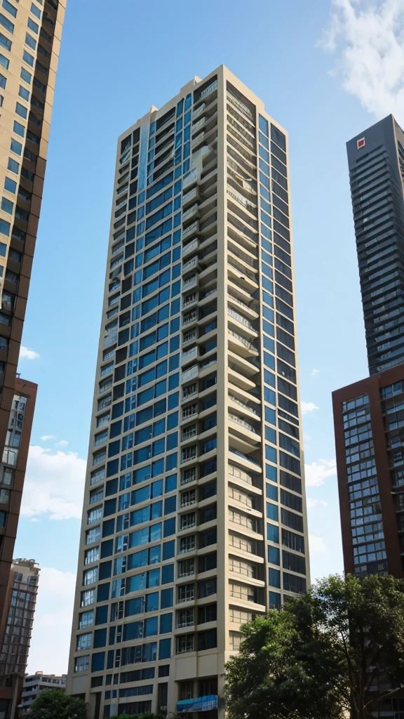 High rise building elevation 