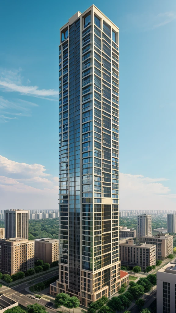 High rise building elevation
