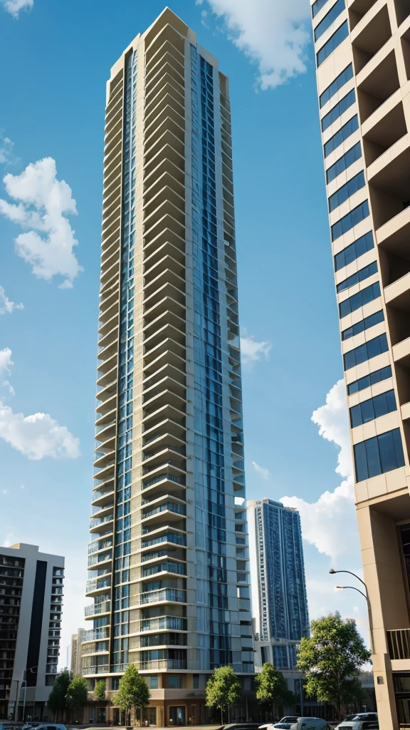 High rise building elevation