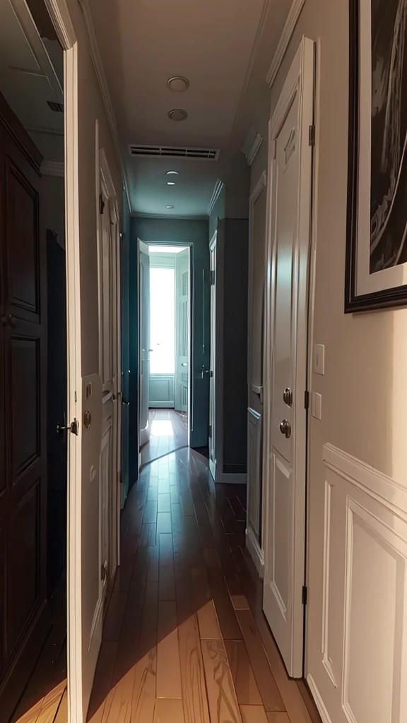 Scary Shadow: An image of a scary shadow approaching a mirror.