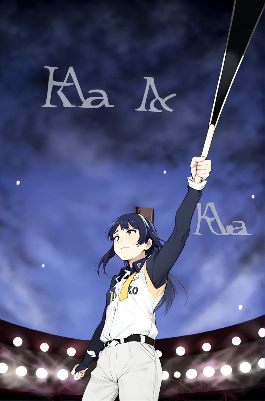 Bat Raising Blue Sky Koshien