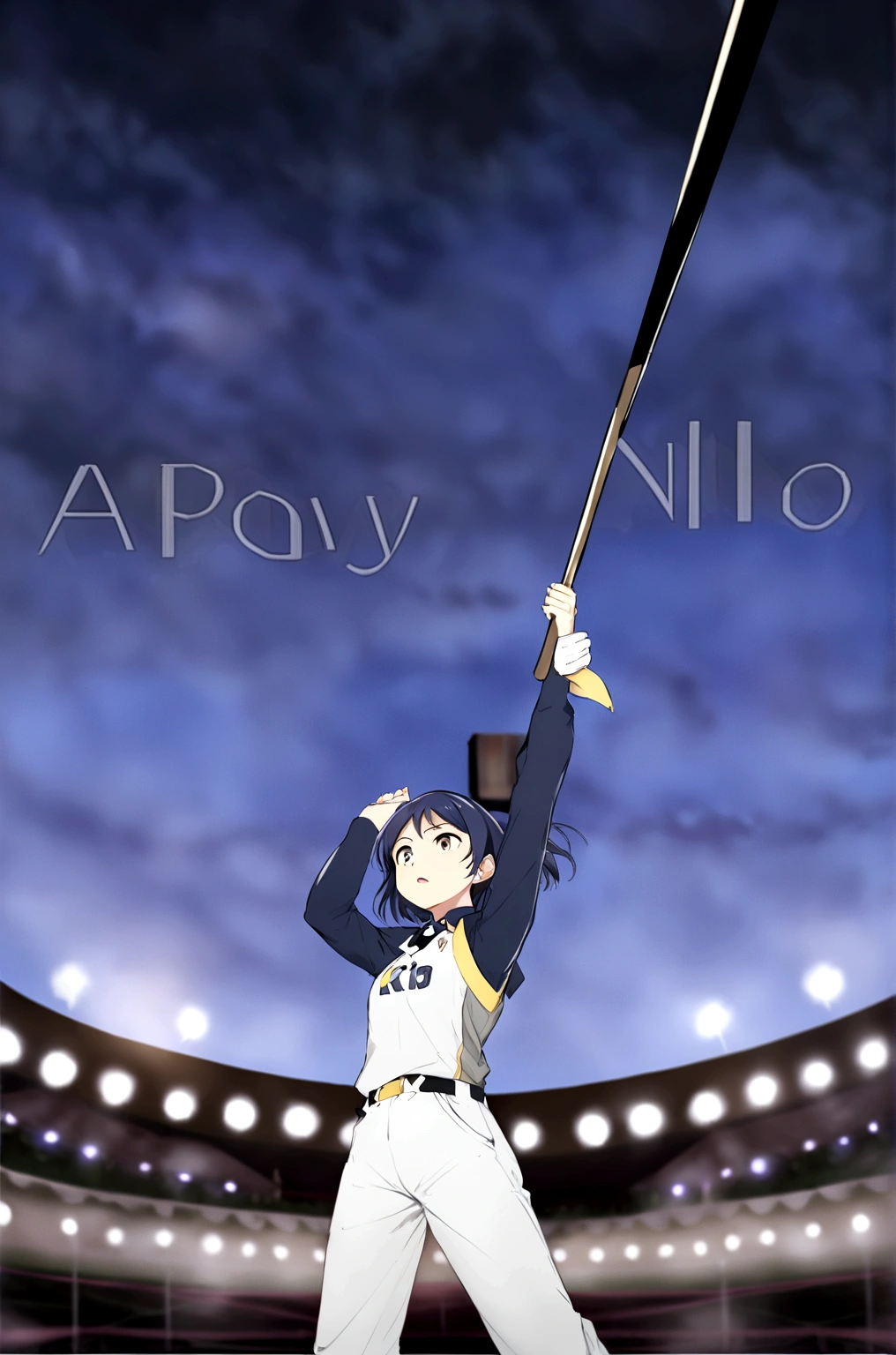 Bat Raising Blue Sky Koshien