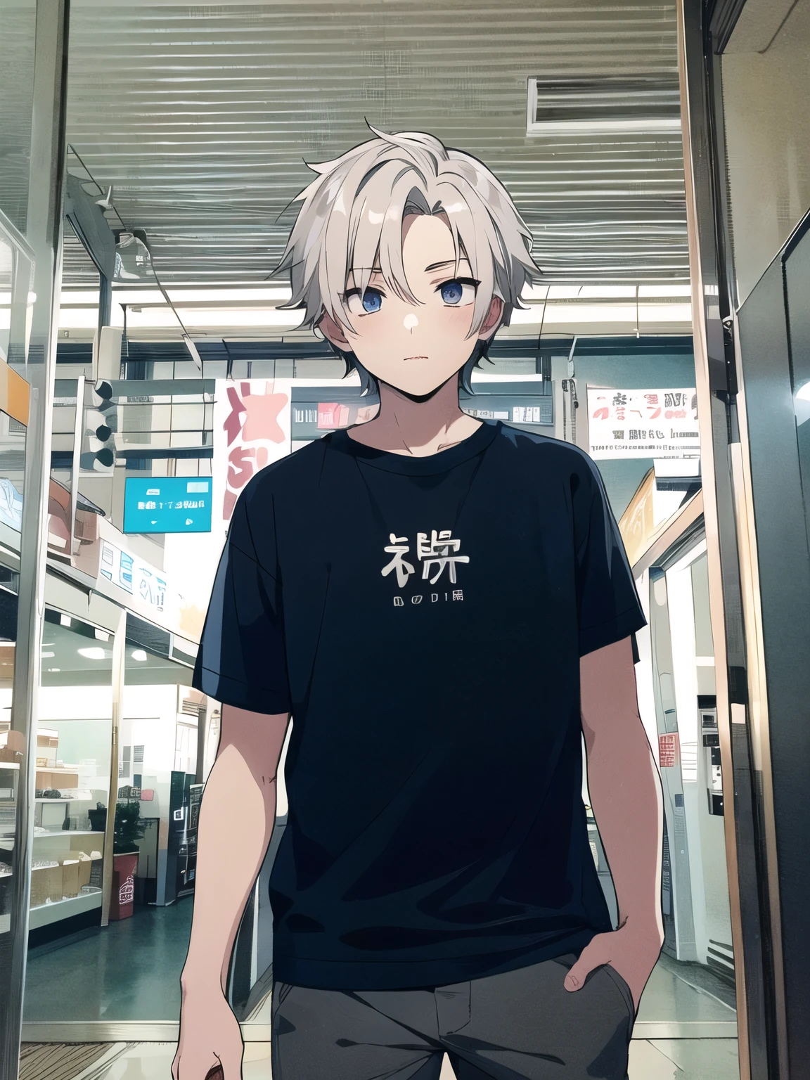 Anime boy cool cute skin white
