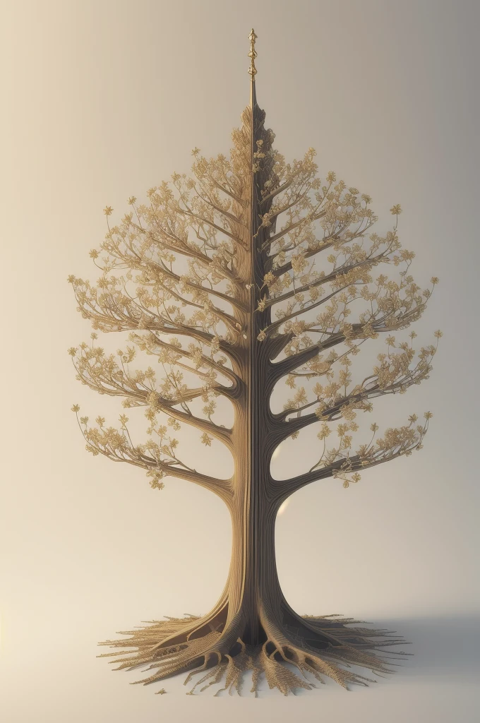 (Evolution of life)、Fibonacci、the golden ratio、melted wax、Visible brush strokes、3D tessellation wireframe、neural graphic、neurons、The Tree of Life、Farbe、tenderness、passion、The ultra -The high-definition、8K UHD、masterpiece