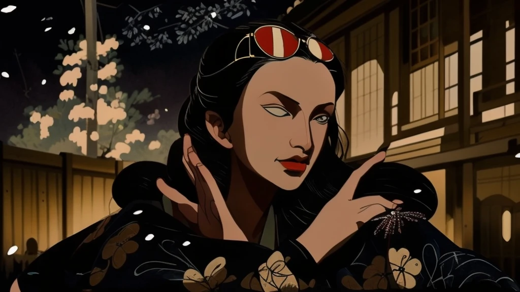 masterpiece, best quality, ukiyo-e:1.2, in sharaku style, a beautiful 20s russian model, ultra detailed face