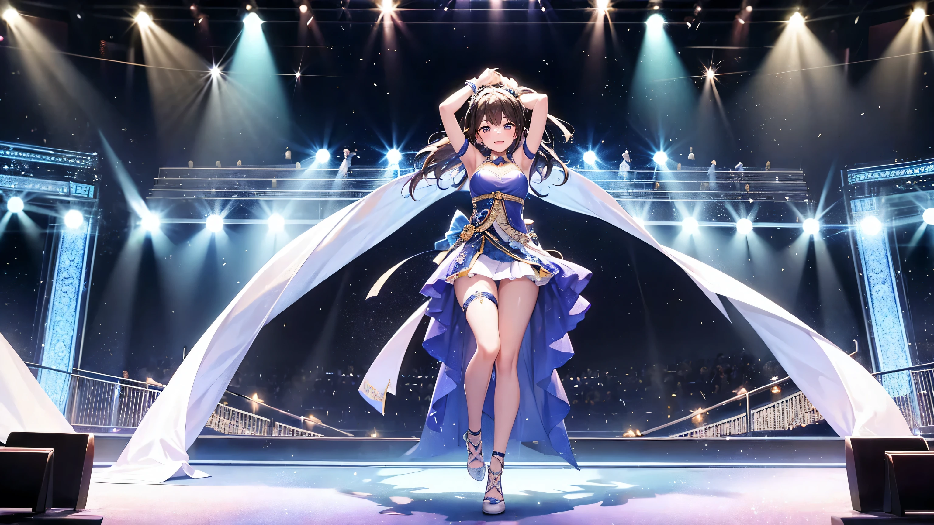 With the stage lights shining、You are YOASOBI「Idol」They are performing a dance to the song。The audience will be watching your every move.、Swaying your body to the rhythm of the song。The dance choreography is energetic、Movements must be perfectly timed to the tempo of the song.。As soon as the intro to the song begins,、With light steps, she steps forward to the center of the stage.。In the chorus of the song、The dynamic movements, including jumps and turns, captivate the audience.。
Even though I feel sweat running down my forehead、Your face is full of smiles、I'm enjoying the performance to the fullest。When you decide on the final pose、The audience erupts in loud applause and cheers.。You bow deeply、Getting ready to leave the stage、My passion for the next performance is burning even more in my heart.。