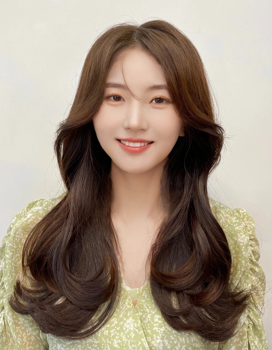 Best Quality, 8k, Masterpiece, (Portrait: 1.3), (photo realistic:1.4), (hyper realistic:1.4), Sharp Focus, looking at viewer, (smoother lighting:1.1), (increase cinematic lighting quality:0.9), realistic lighting, backlighting, light on face, ray trace, (brightening light:1.2), (Increase quality:1.4), sharp detail, (best quality real texture skin:1.4), finely detailed eyes, black_eyes, finely detailed face, 25 year old Korean woman