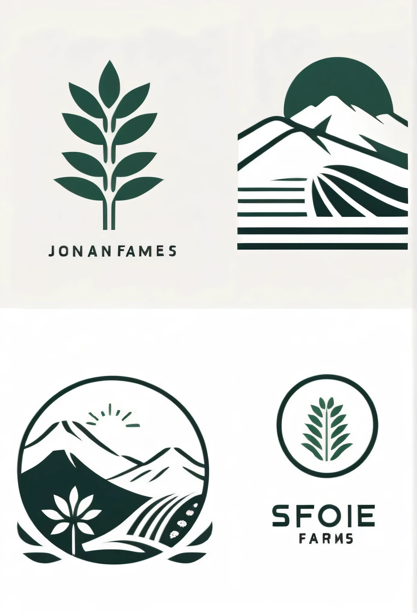 Logos of Japanese cool, stylish farms and landscaping companies

flower bed
Pretty cool
chic and modern design
monotone
with rich greenery

The background is white