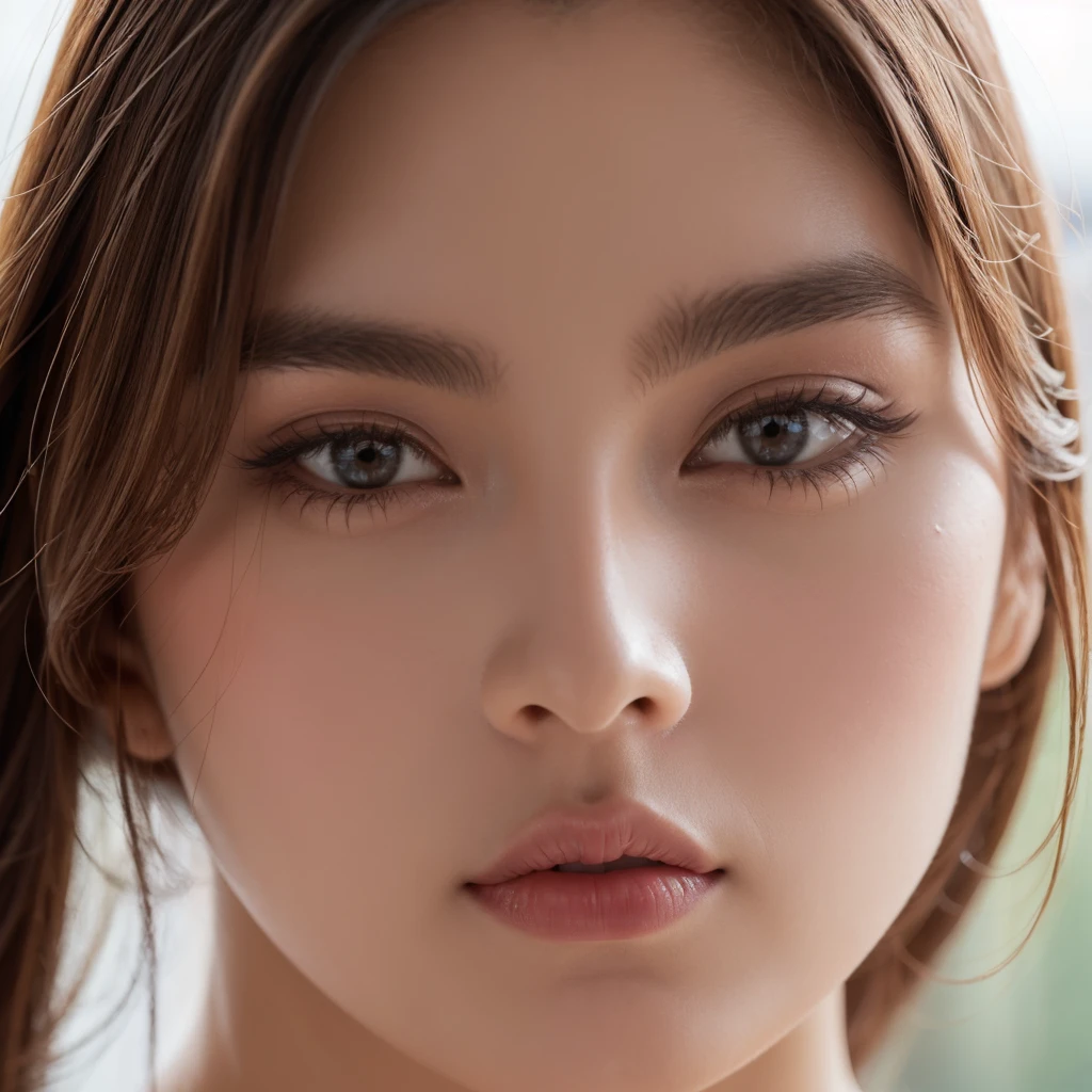 beautiful woman close up