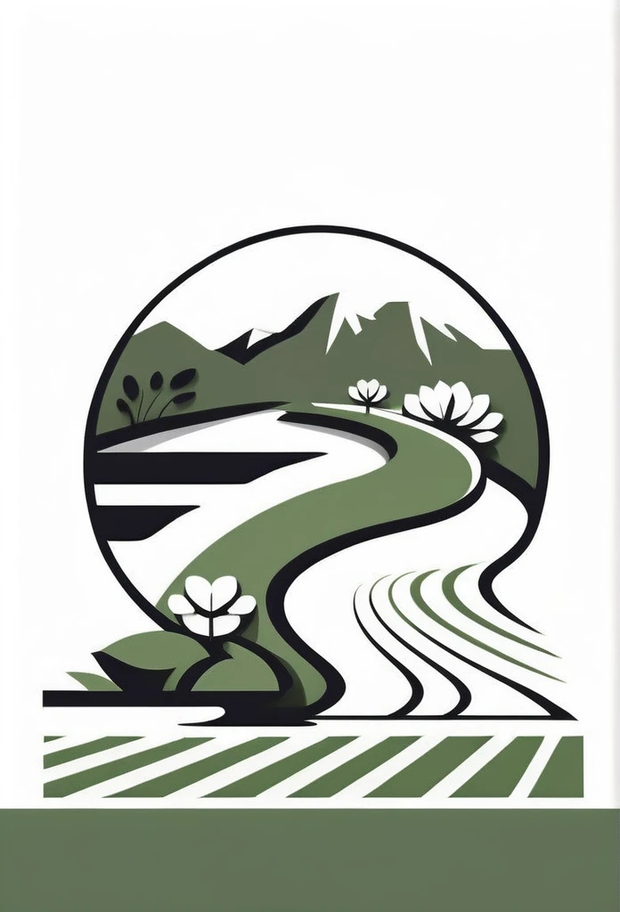 Logos of fashionable Japanese farms and landscaping companies

HANGING FLOWER BED
Pretty cool
chic and modern design
monotone
with rich greenery

The background is white