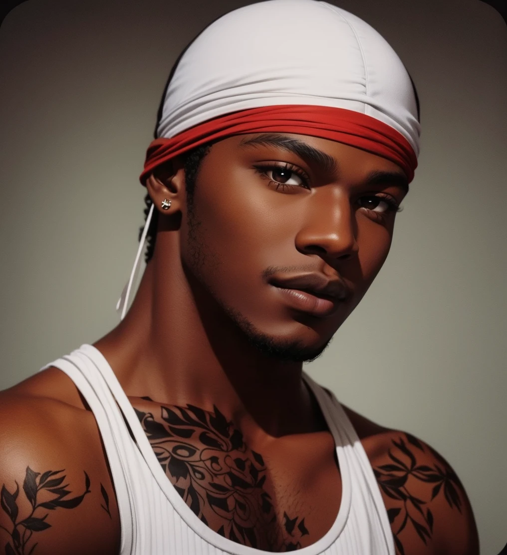 jeune homme noir, Very realistic face, cihgano, beautiful curly hair, de face, peau noire, dark skinned, very beautiful, ((peau noire)), Jeune homme, 16 ans, Young man black three beau, souriant, joyeux, ((peau noire)), dark skinned, (brown eyes), vêtu d&#39;un t-shirt black, looking directly at the camera, fond clair, Soft Light, details of the cheveux bouclés well defined, ambiance photographique, couleurs vives. Medium: Realistic painting, best quality, ultra-detailed, sharp focus, physically-based rendering, professional, vivid colors.