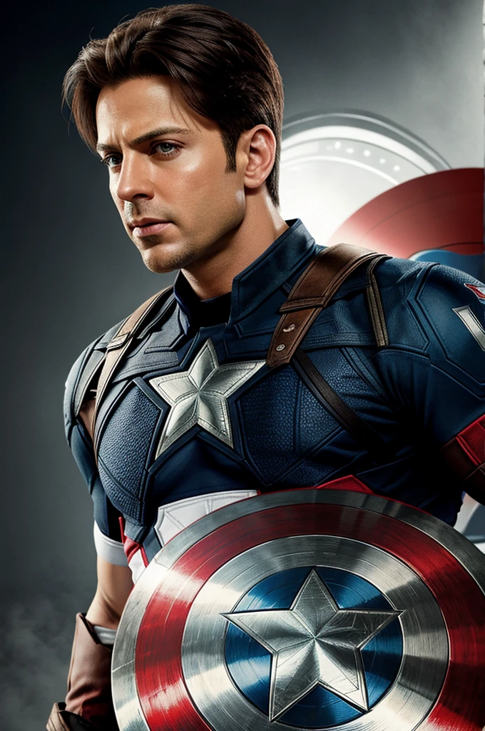 Captain America sute by Sharukh khan