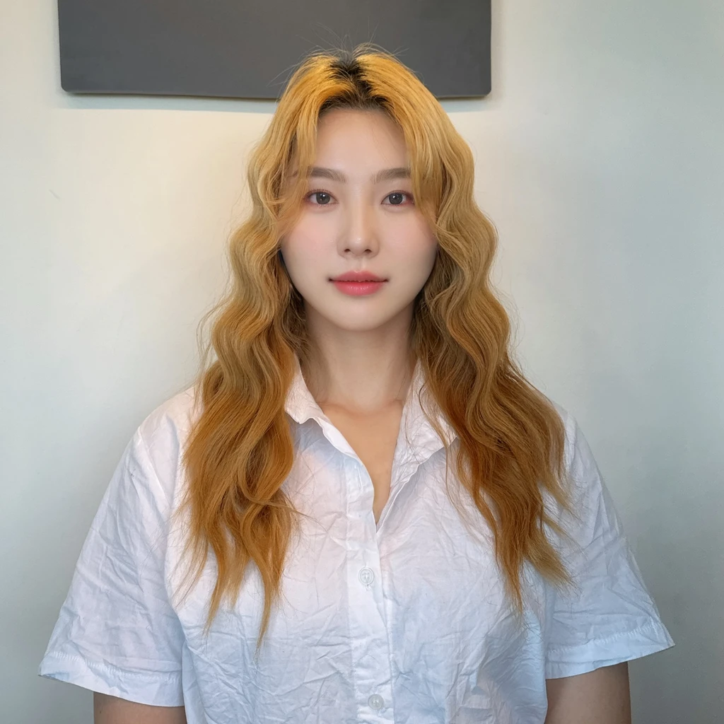 Best Quality, 8k, Masterpiece, (Portrait: 1.3), (photo realistic:1.4), (hyper realistic:1.4), Sharp Focus, looking at viewer, (smoother lighting:1.1), (increase cinematic lighting quality:0.9), realistic lighting, backlighting, light on face, ray trace, (brightening light:1.2), (Increase quality:1.4), sharp detail, (best quality real texture skin:1.4), finely detailed eyes, black_eyes, finely detailed face, 25 year old Korean woman, gentle_face