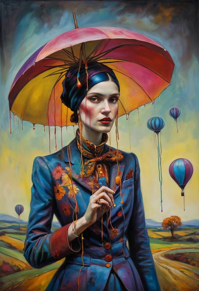 (Artistic Masterpiece of Romantic Life) ( (Themed Art of Life) ( (Conceptual Art) (NFT Exclusive) (Fauvism Work) ()”) Where visual poetry transcends traditional boundaries and embraces the dynamic interplay between creativity and technology Takes),dripping paint,darkart,style, in the style of esao andrews
