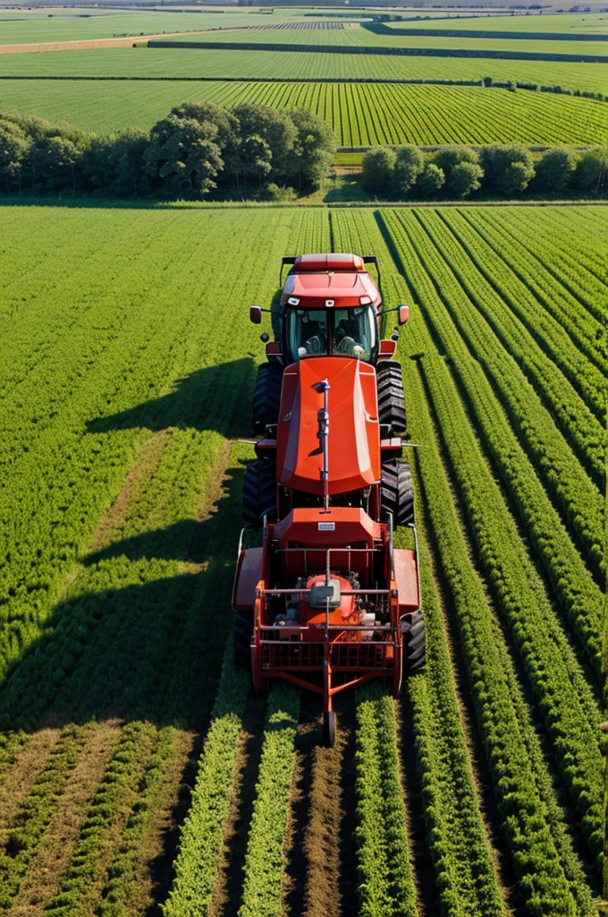farmer plows the field