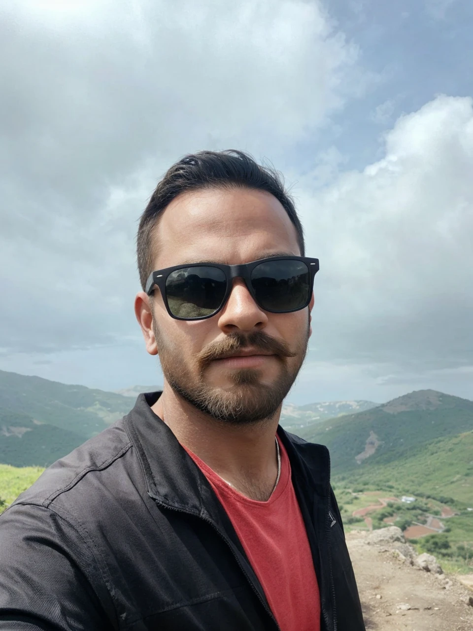 Bearded and long hair