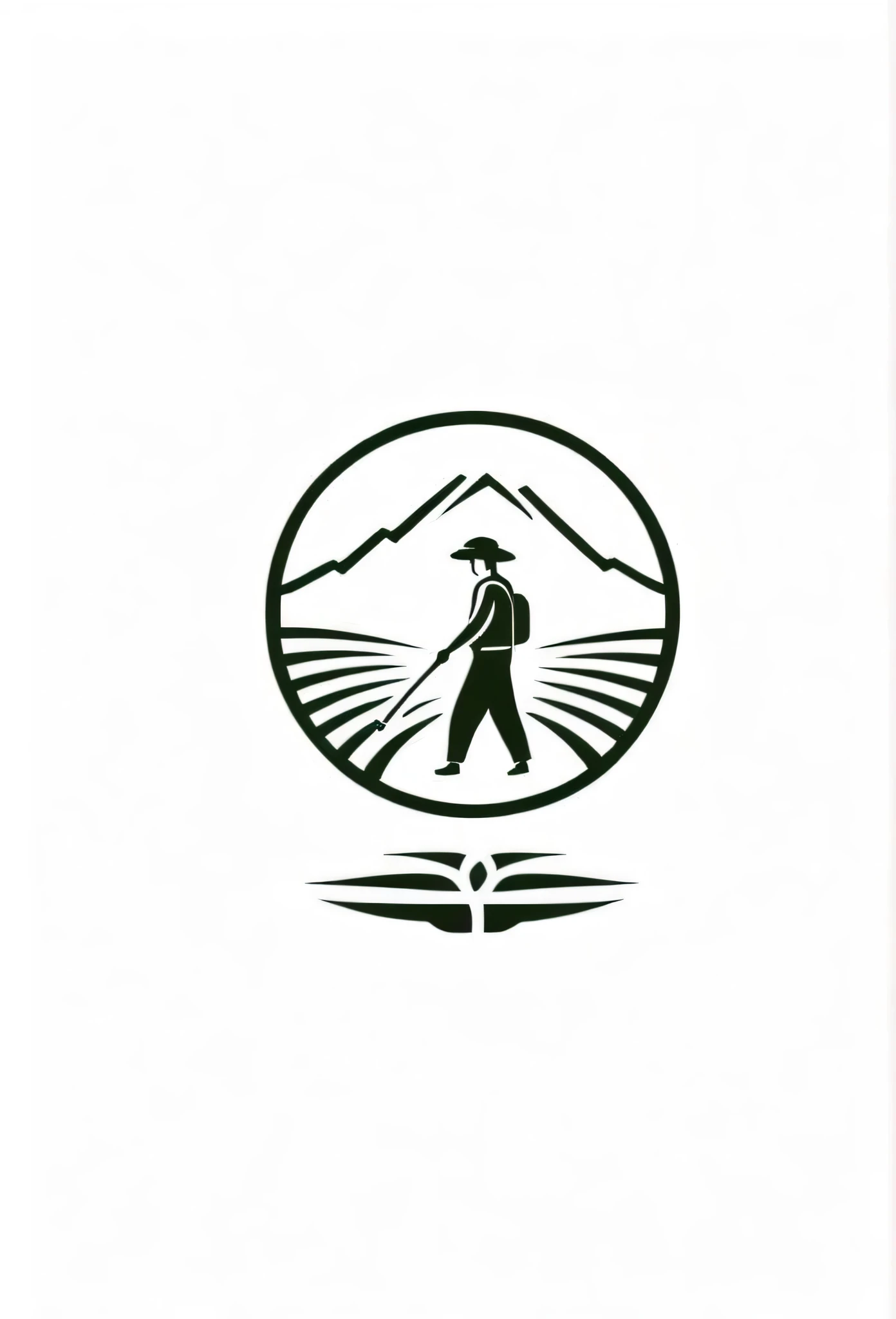 Logos of fashionable Japanese farms and landscaping companies
worker
Pretty cool
chic and modern design
monotone
with warm rich greenery
The background is white