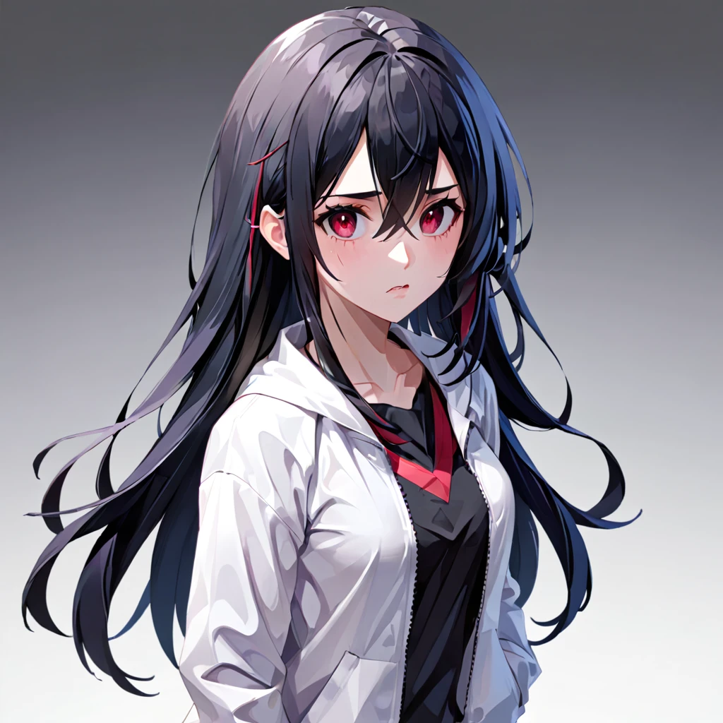 Low poly、One Girl、Sick Eyes、Yandere、Straightjacket、Long Black Hair