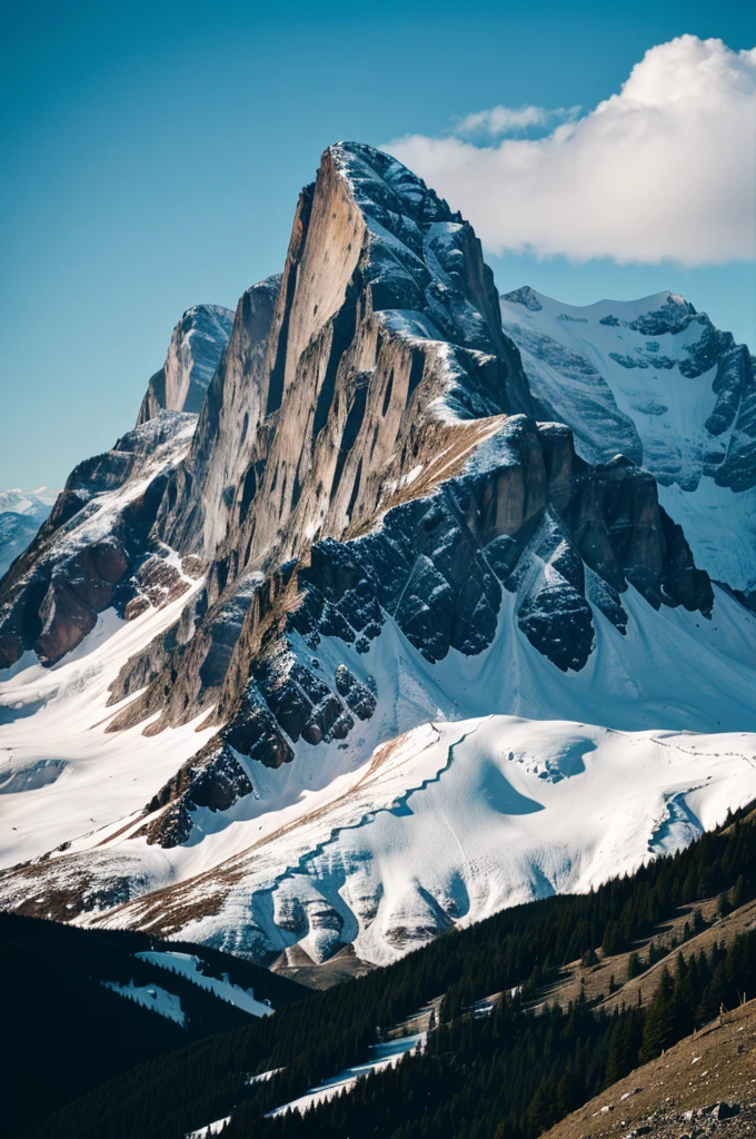 Mountain in claud