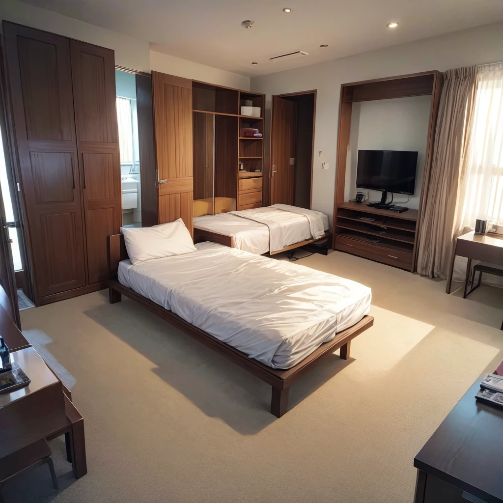 Apartment showroom、Bed
