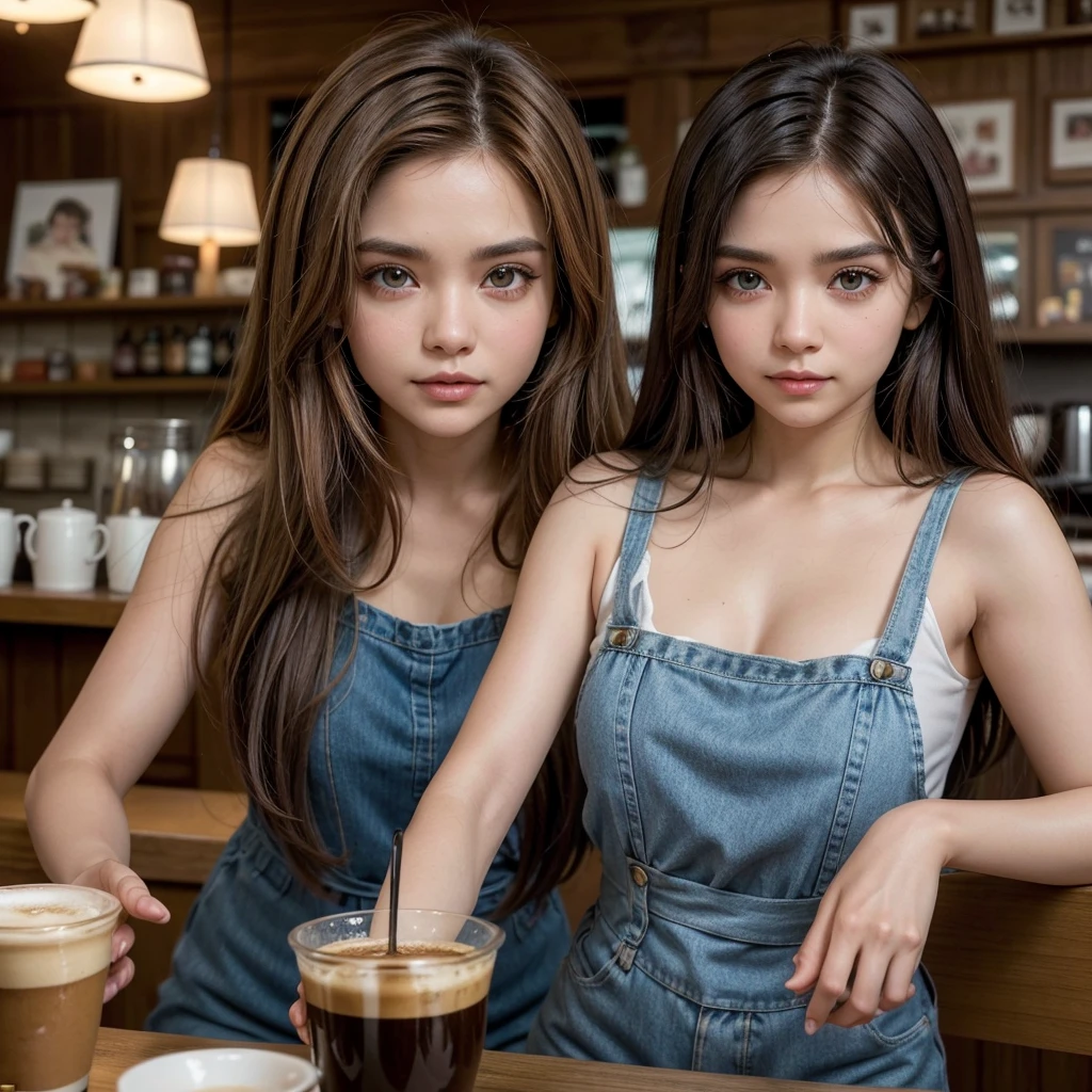 The character is a 29-year-old with an adorable animated brown shihtzu, It has a striking presence. Her light brown skin makes a perfect contrast with her brunette hair highlighted by her piercing blue eyes..
The story unfolds in the vibrant setting of the café where Indianara drinks her coffee.