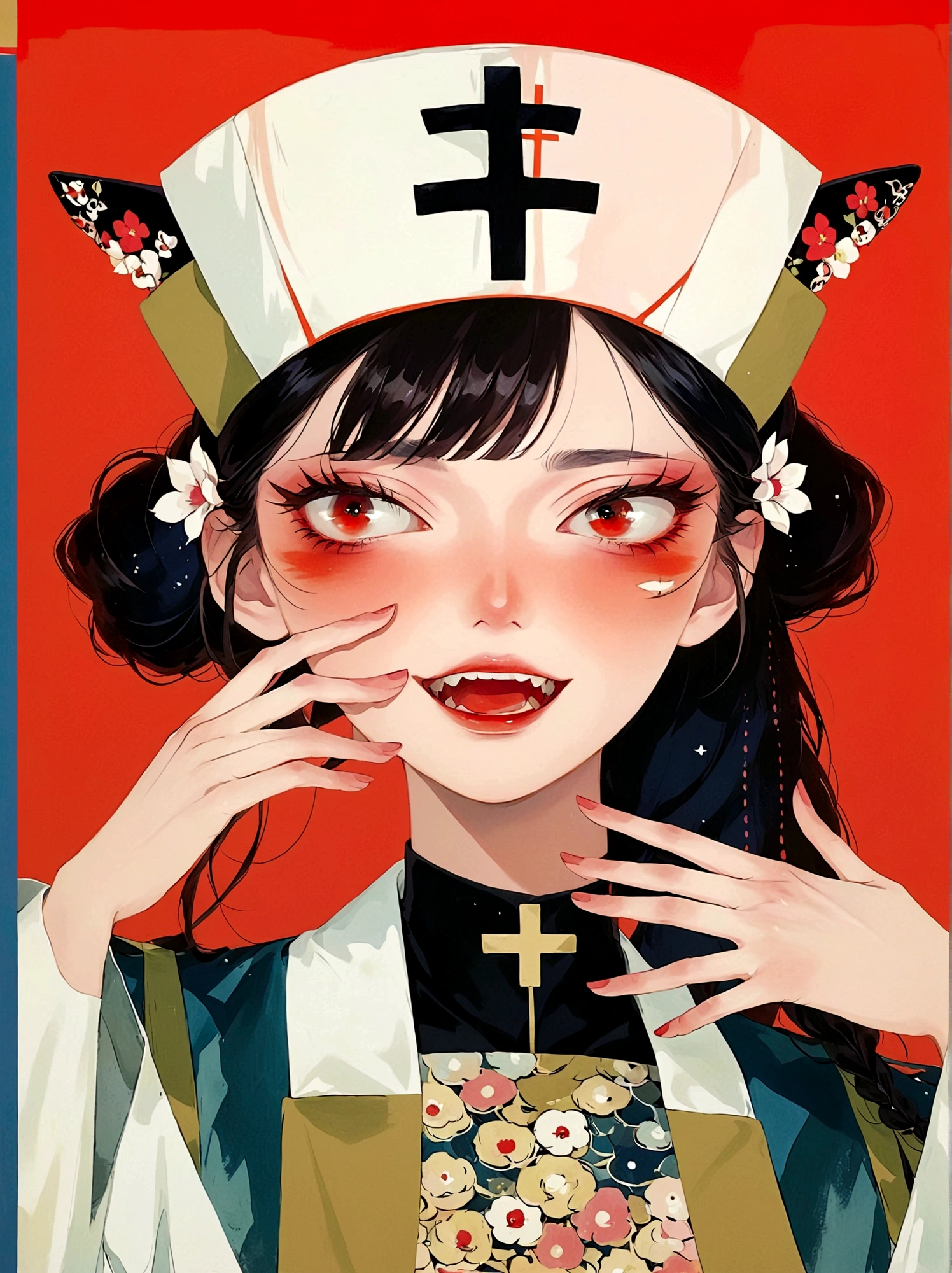 Anime style,Nurse,, Japan fear