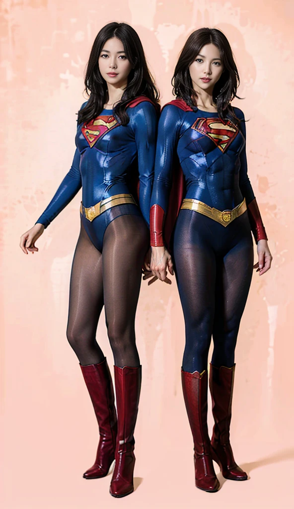 No background、(((Beautiful legs in black tights.)))、(((Legally express the beauty of your smile)))、((((Make the most of your original images)))、(((体にぴったりフィットするSupergirl Costume)))、(((Supergirl Costume)))、(((short and beautiful hair)))、(((suffering)))、(((Please wear black tights....、Wear red boots)))、((Best image quality、8K))、((Highest quality、8K、masterpiece:1.3))、(((Preserve background )))、Sharp focus:1.2、Beautiful woman with perfect figure:1.4、Slim Abs:1.2、Wet body:1.5、Highly detailed face and skin texture、8K