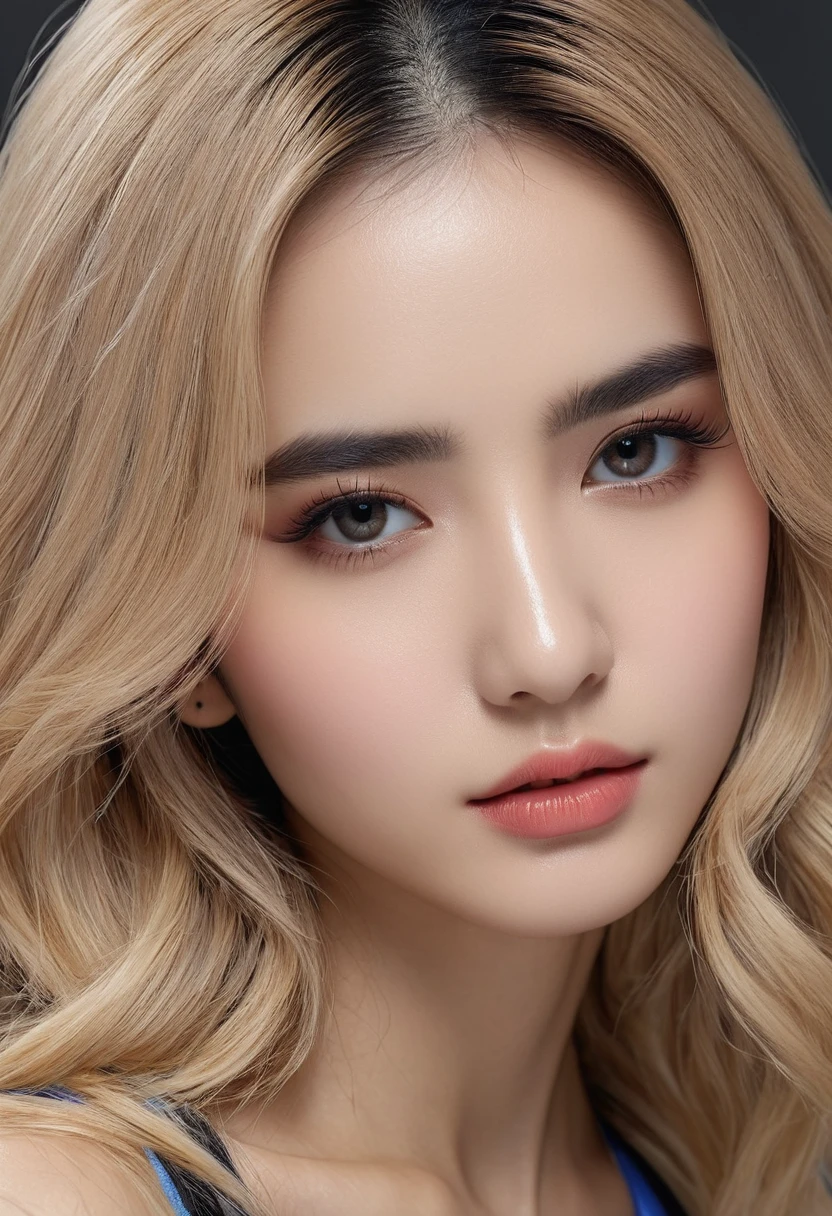 8K, best quality, head of'artwork, Ultra haute résolution, (realism: 1.4), photo originale, (texture de peau réaliste: 1.3), (film grain: 1.3), (Selfie Angle), 1 fille, Beautiful eyes and facial details, head of'artwork, best quality, photo de tout le corps, Fingers, cheveux blonds, lisses et long, tetas grandes, subtle makeup with eyeliner, embarrassed smile, , Private swimming pool, boit un cocktail